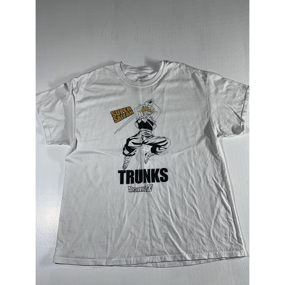 Dragon Ball Z Super Saiyan Trunks Shirt Mens X-Large Short Sleeve Grey Crew Neck